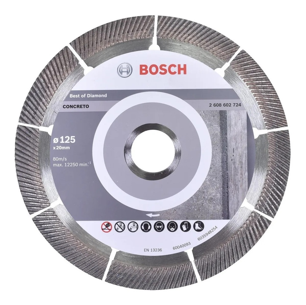Disco Diamantada Concreto Segmentado Best 125Mm Bosch 2608602724  