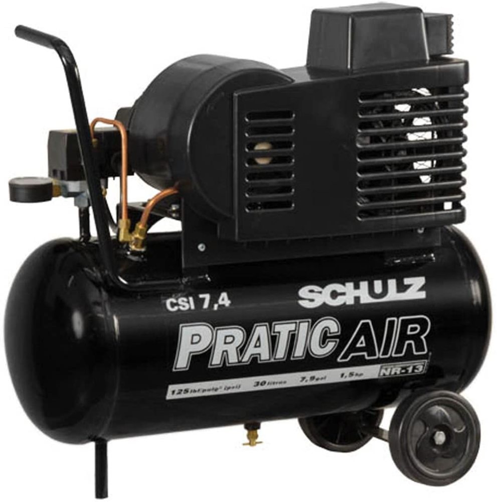 Compressor Pratic Air Csi7.4 30L 110/220V Mono Com Roda 92135080  