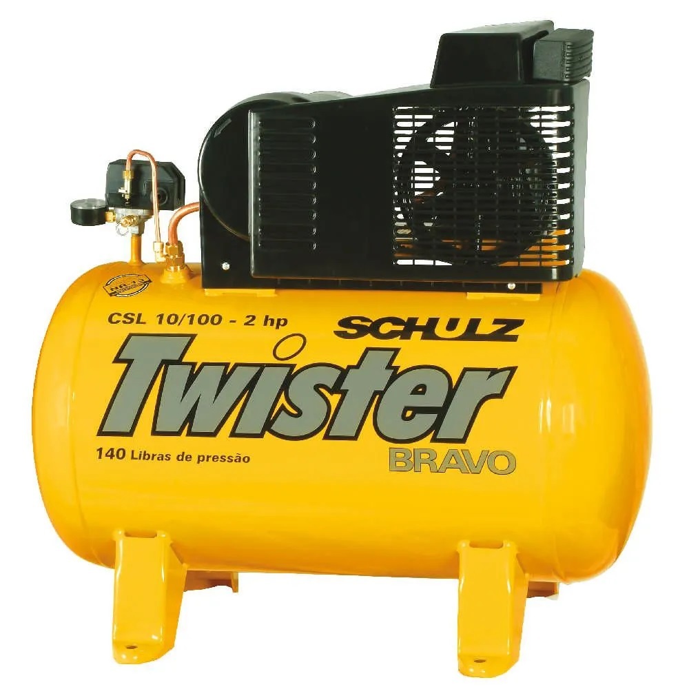 Compressor Ar Twister Bravo Csl10 100L 2Hp 220V Mono 92177190  