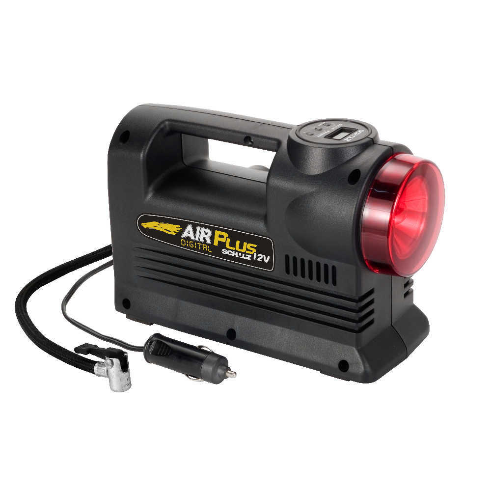 Mini Compressor Air Plus 12V Digital Com Lanterna Schulz 92011630  