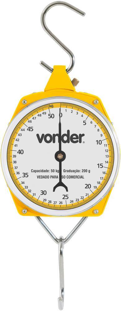 Balança Suspensa Tipo Relógio Analógico 50 Kg Vonder  