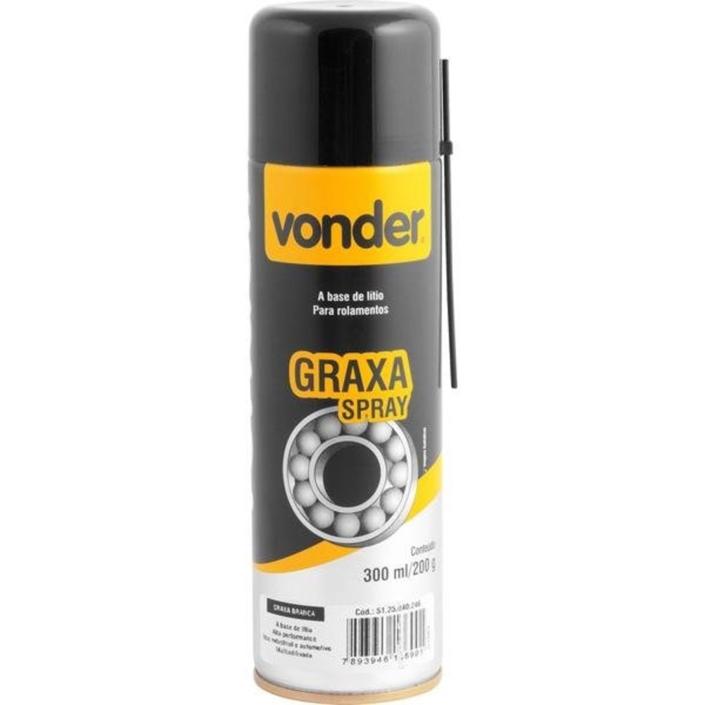 Graxa Branca Spray 200G Vonder  