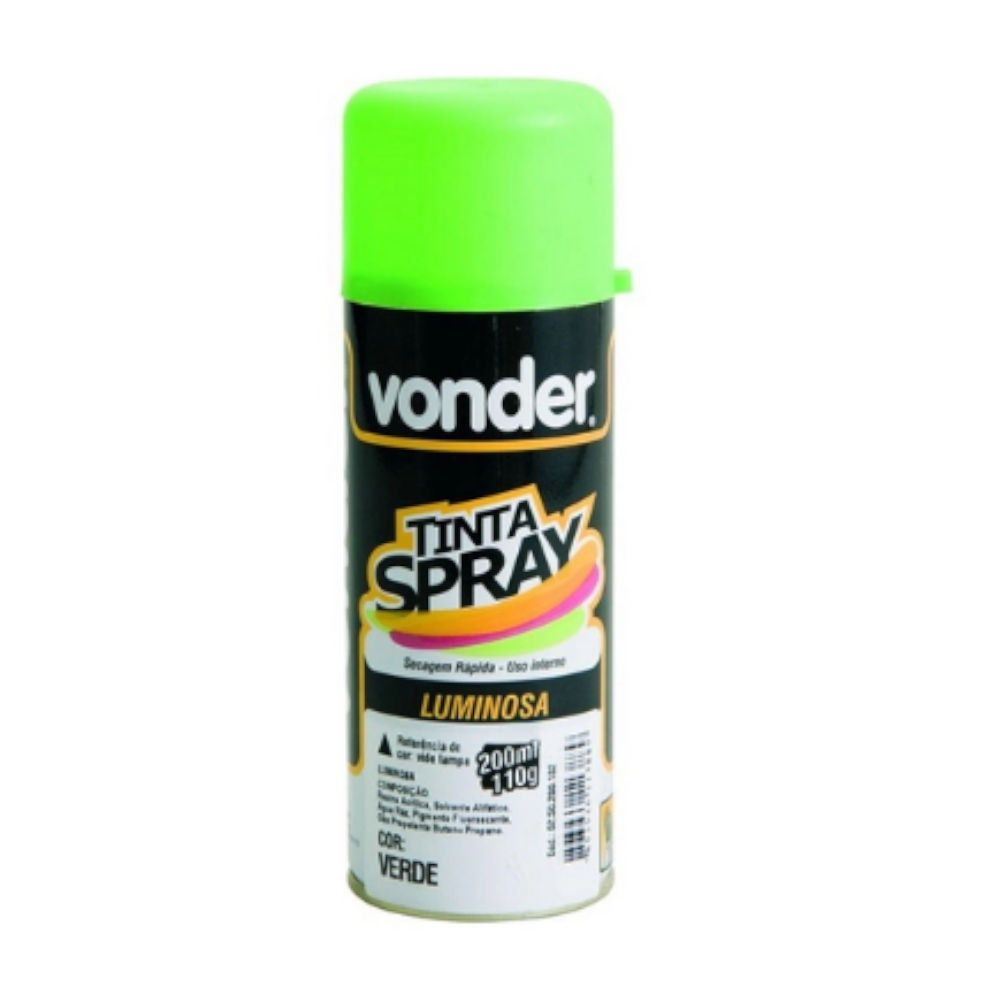Tinta Spray Verde Claro Uso Geral 200Ml Vonder  