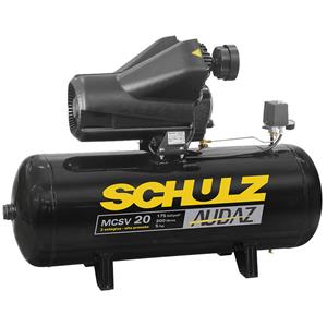 Compressor Ar Audaz Mcsv20 200L 175Psi 5C Trif 220 V / 380 V Com Chave Magnética Schulz 92293040  