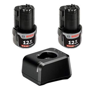 Kit Carregador De Baterias Gal 12 V-20 E 2 Baterias 12 V 2,0 Ah Bosch 36930